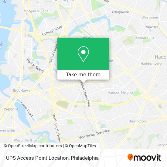 UPS Access Point Location map