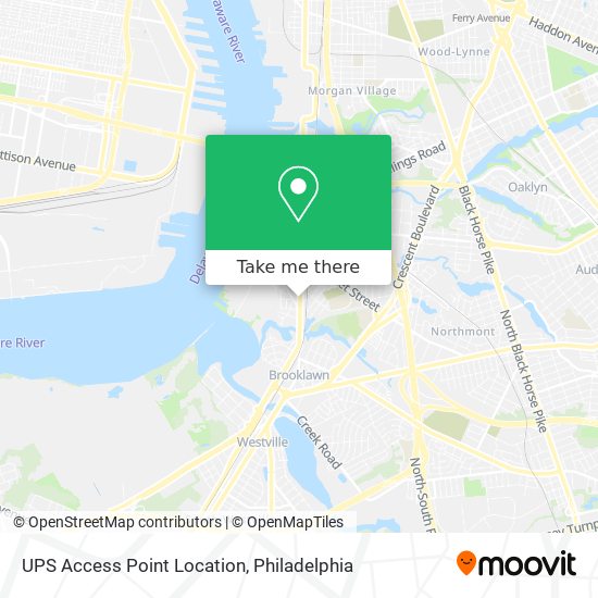 UPS Access Point Location map