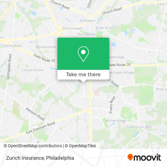 Zurich Insurance map