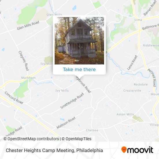 Chester Heights Camp Meeting map