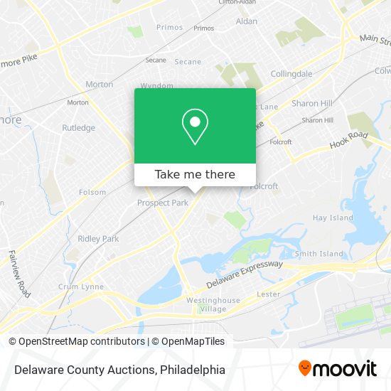 Mapa de Delaware County Auctions