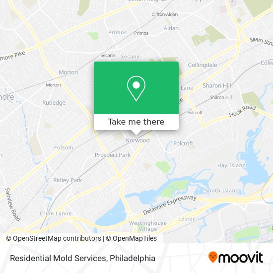 Residential Mold Services map