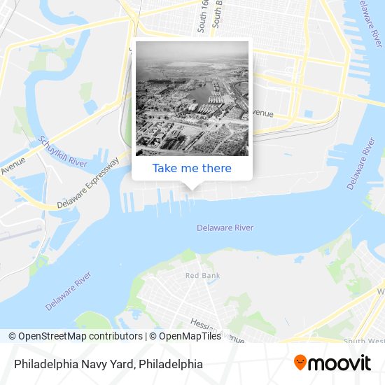 Mapa de Philadelphia Navy Yard