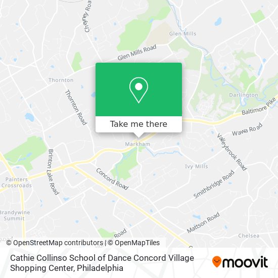 Cathie Collinso School of Dance Concord Village Shopping Center map