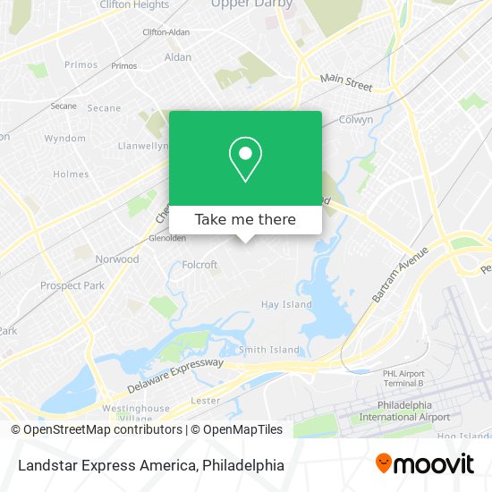 Landstar Express America map