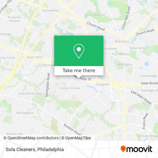 Sola Cleaners map