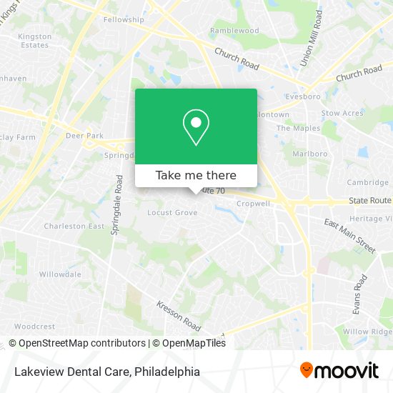 Mapa de Lakeview Dental Care