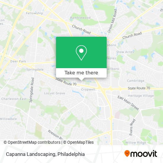 Capanna Landscaping map