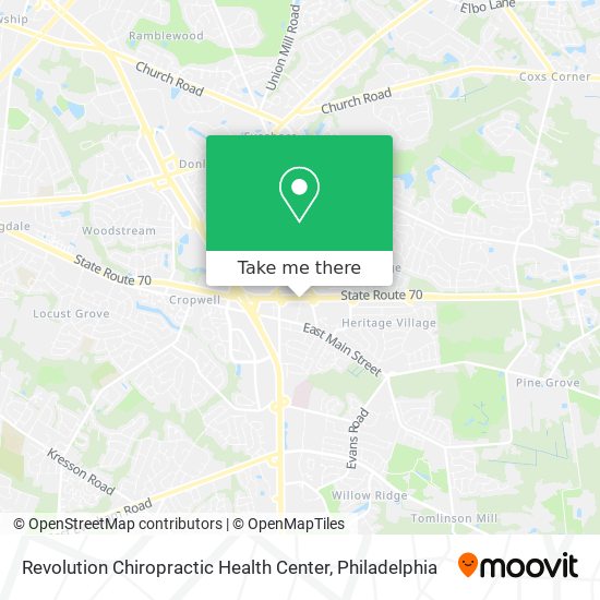 Revolution Chiropractic Health Center map