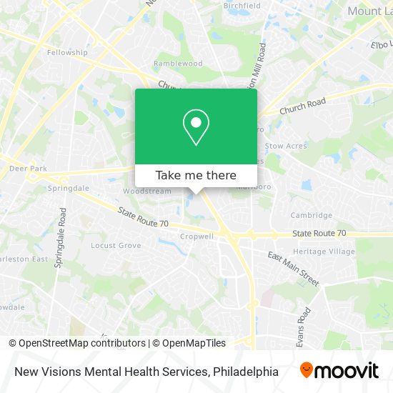 New Visions Mental Health Services map