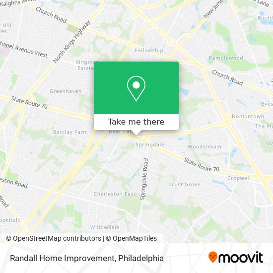 Randall Home Improvement map