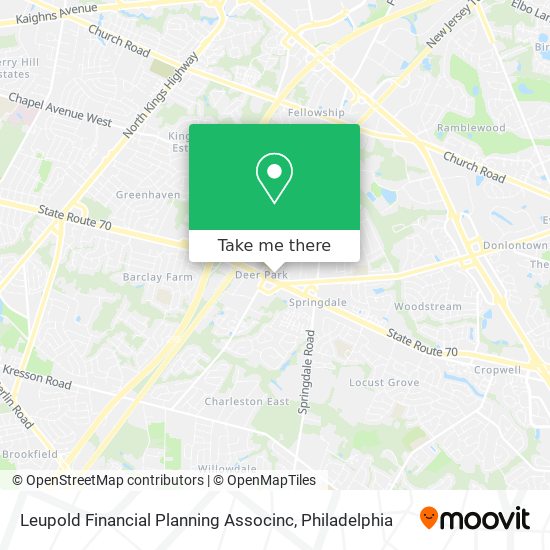 Mapa de Leupold Financial Planning Associnc