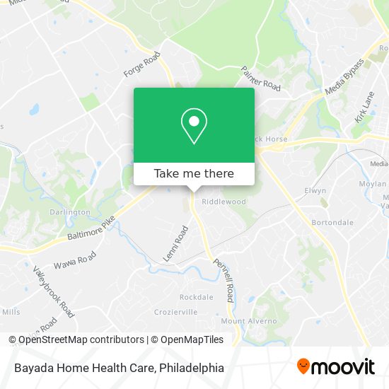 Bayada Home Health Care map