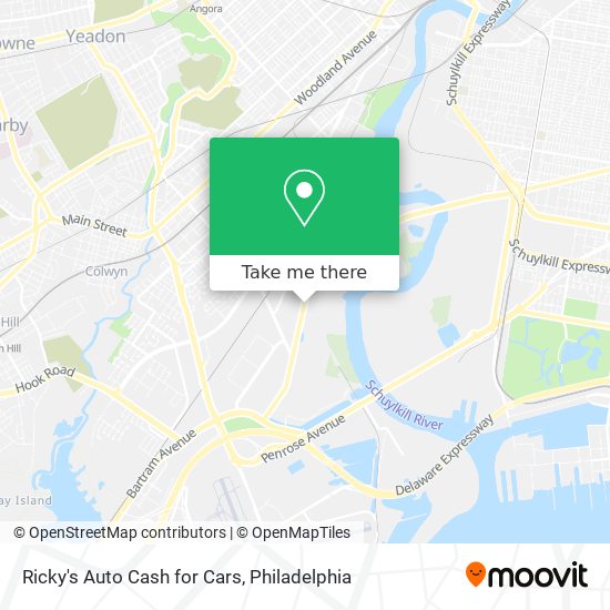 Ricky's Auto Cash for Cars map