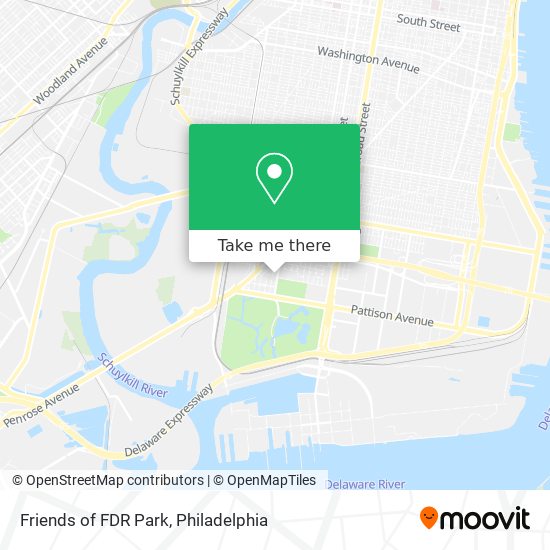 Mapa de Friends of FDR Park