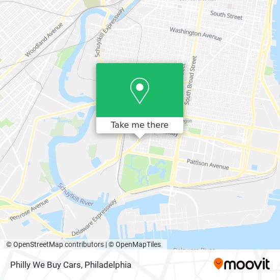 Mapa de Philly We Buy Cars