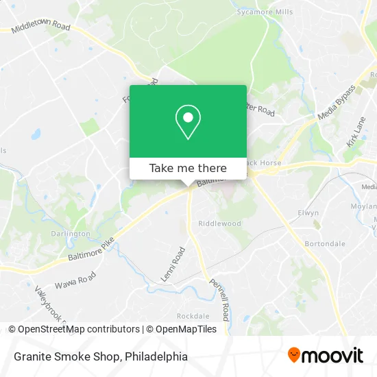 Granite Smoke Shop map