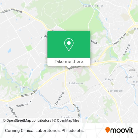 Corning Clinical Laboratories map