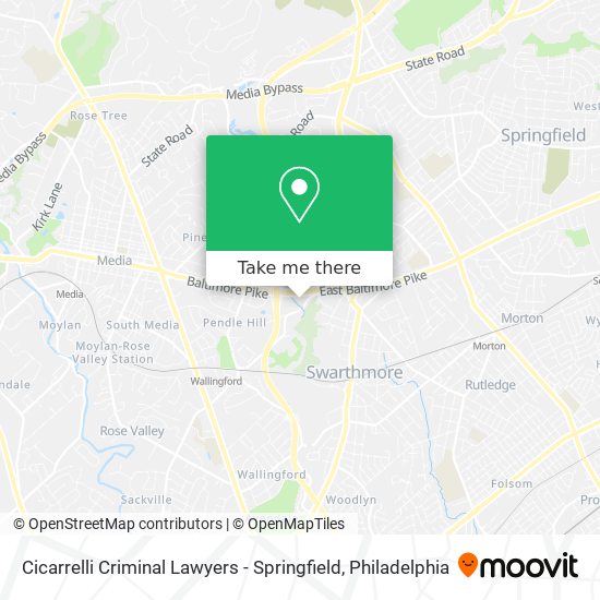 Mapa de Cicarrelli Criminal Lawyers - Springfield