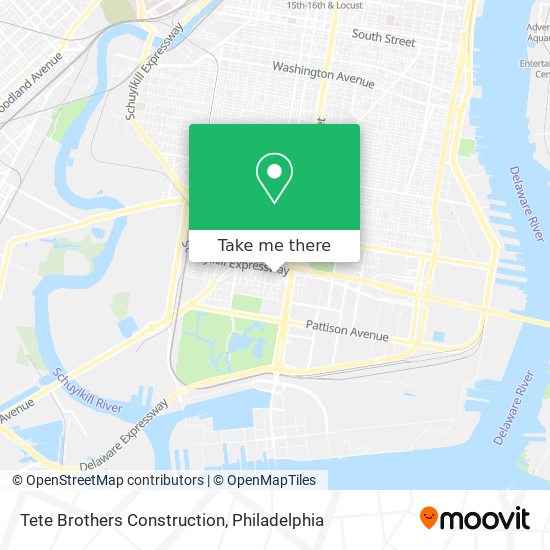 Tete Brothers Construction map