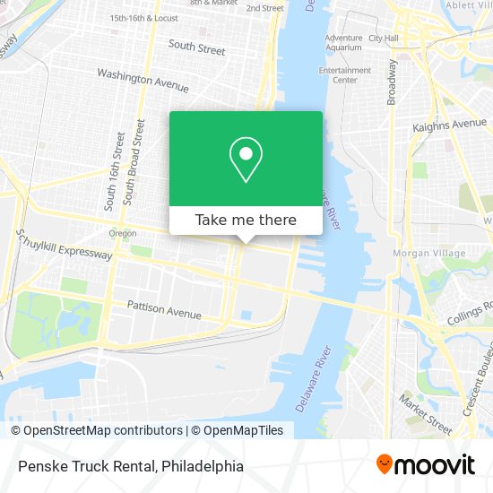 Penske Truck Rental map