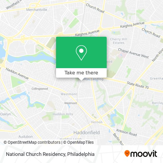 Mapa de National Church Residency