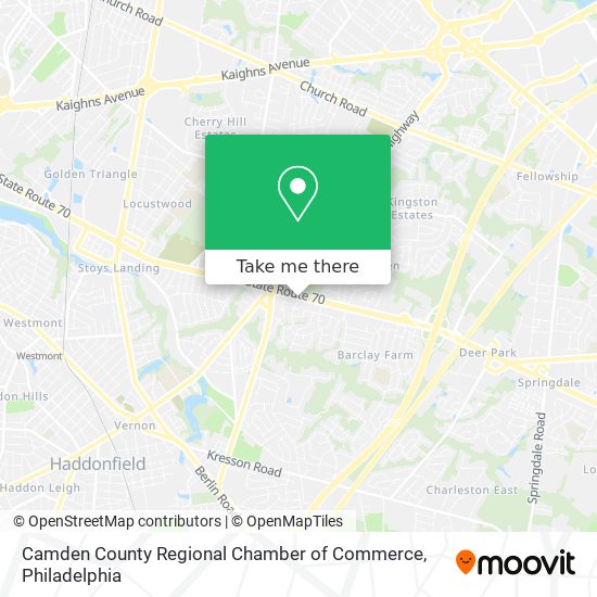 Mapa de Camden County Regional Chamber of Commerce