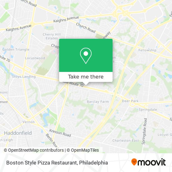 Boston Style Pizza Restaurant map