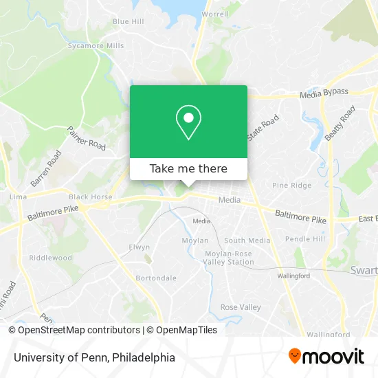 University of Penn map