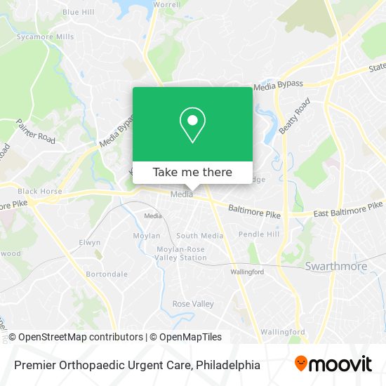 Premier Orthopaedic Urgent Care map