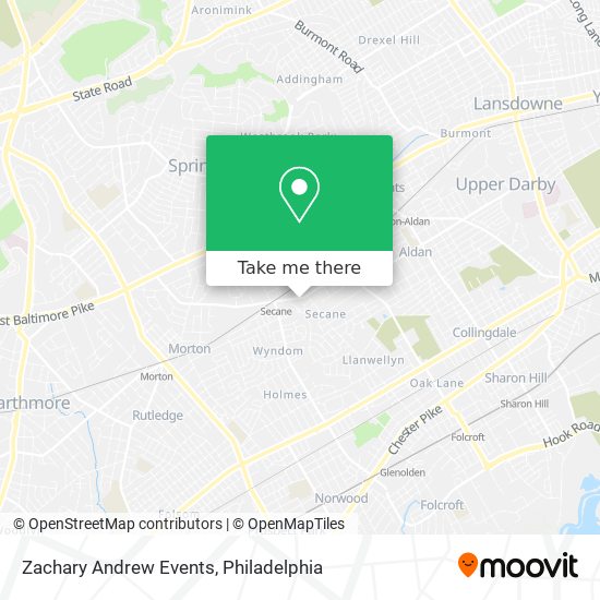 Mapa de Zachary Andrew Events