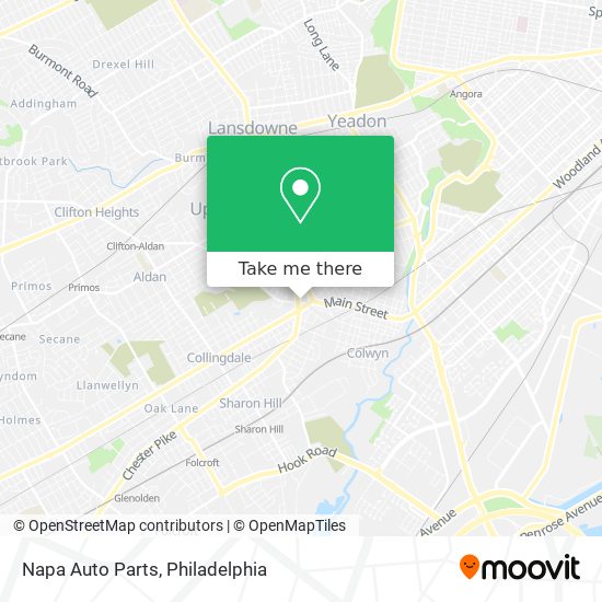 Mapa de Napa Auto Parts