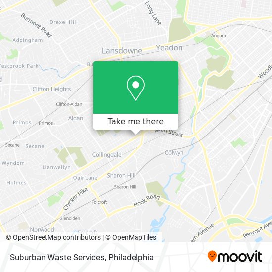 Suburban Waste Services map