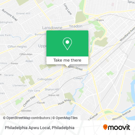 Philadelphia Apwu Local map