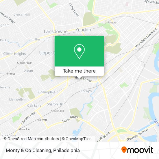 Monty & Co Cleaning map