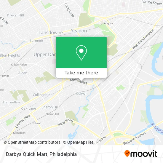 Mapa de Darbys Quick Mart