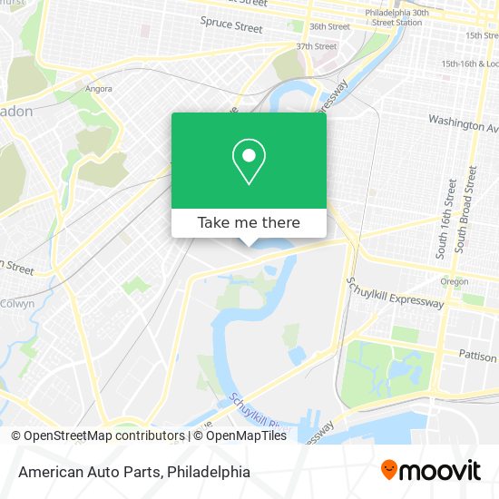 American Auto Parts map