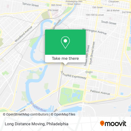 Mapa de Long Distance Moving