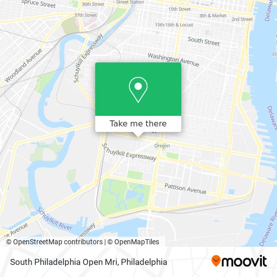 South Philadelphia Open Mri map