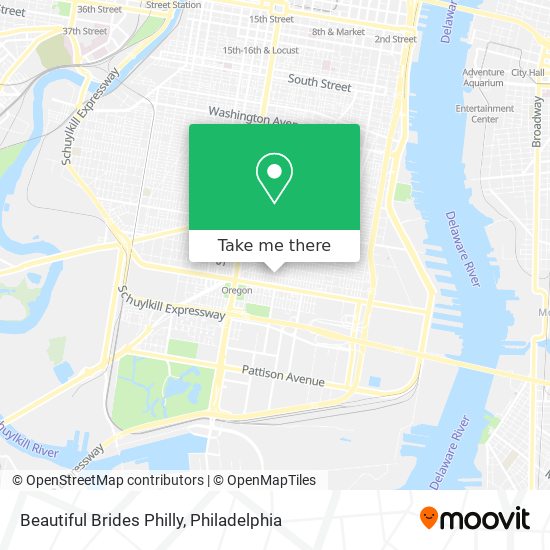 Beautiful Brides Philly map