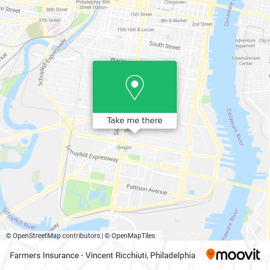 Farmers Insurance - Vincent Ricchiuti map