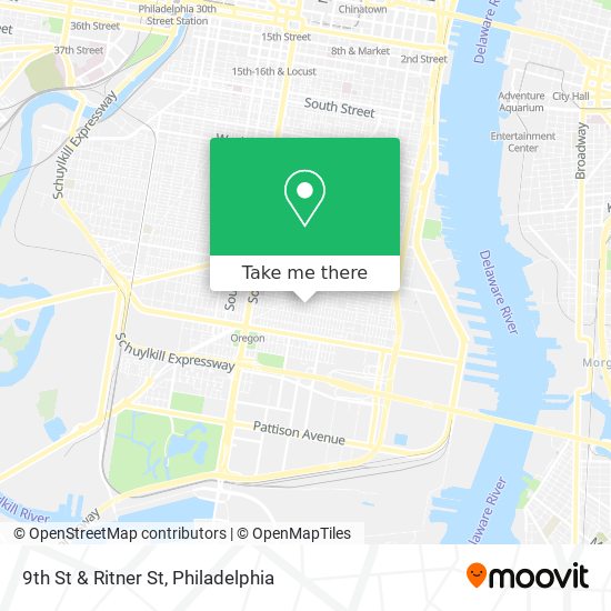 9th St & Ritner St map