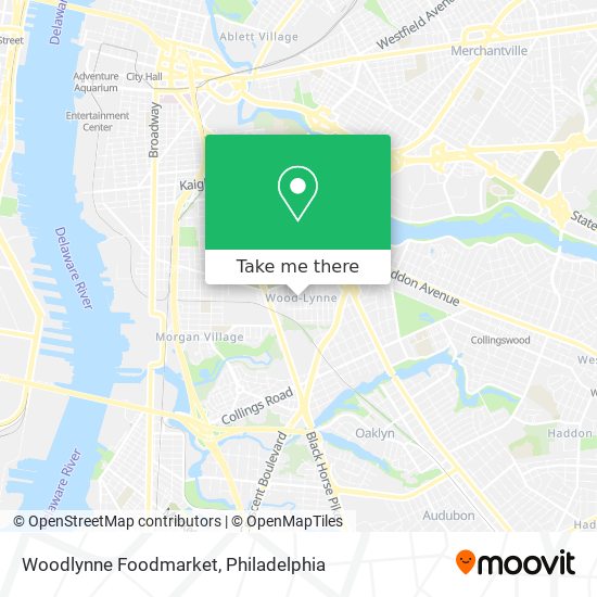 Woodlynne Foodmarket map