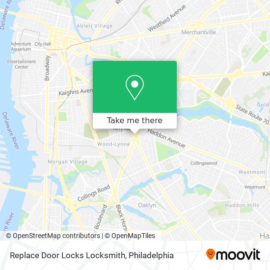 Replace Door Locks Locksmith map