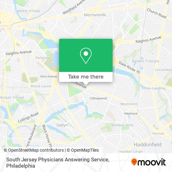 South Jersey Physicians Answering Service map