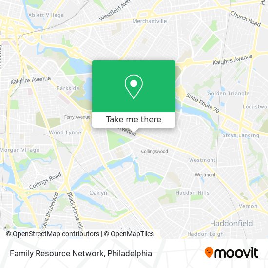 Family Resource Network map