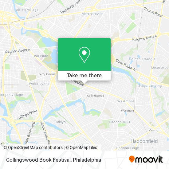 Mapa de Collingswood Book Festival