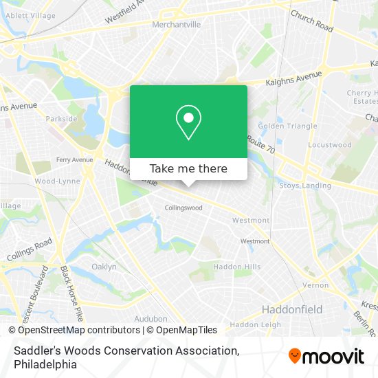 Saddler's Woods Conservation Association map