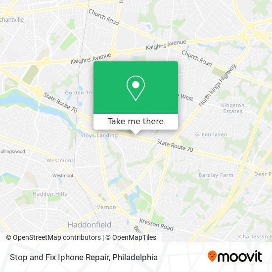 Mapa de Stop and Fix Iphone Repair