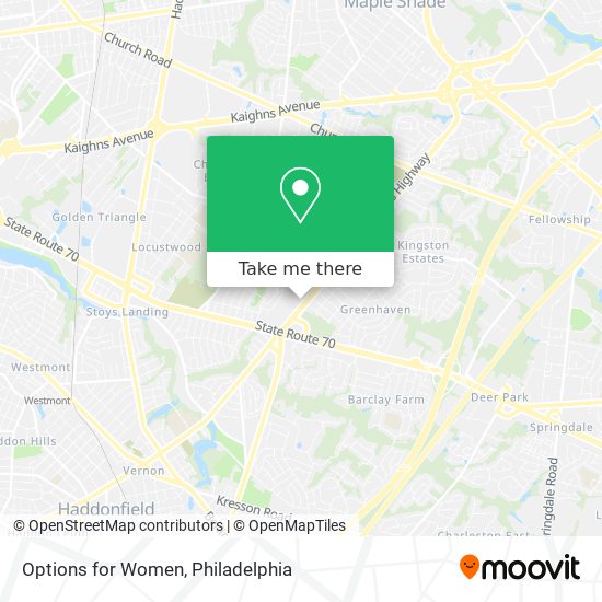 Mapa de Options for Women